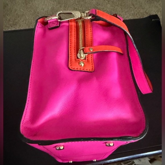 Kate Spade authentic hot pink and orange two way bag/purse NWT leather - Picture 5 of 11